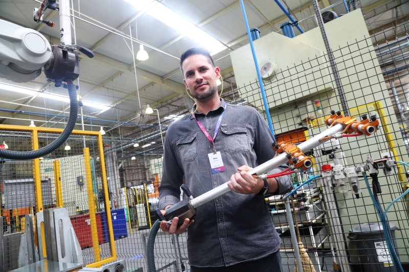 Empresa Mueller: planos de expansão incluem robôs colaborativos (Foto: Marion Rupp)