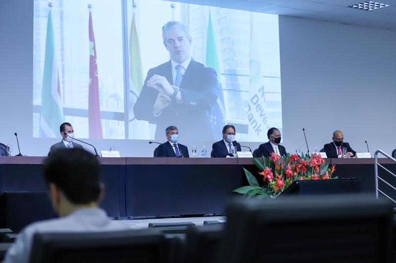 Troyjo participou da reunião por meio de vídeo. Foto: Filipe Scotti