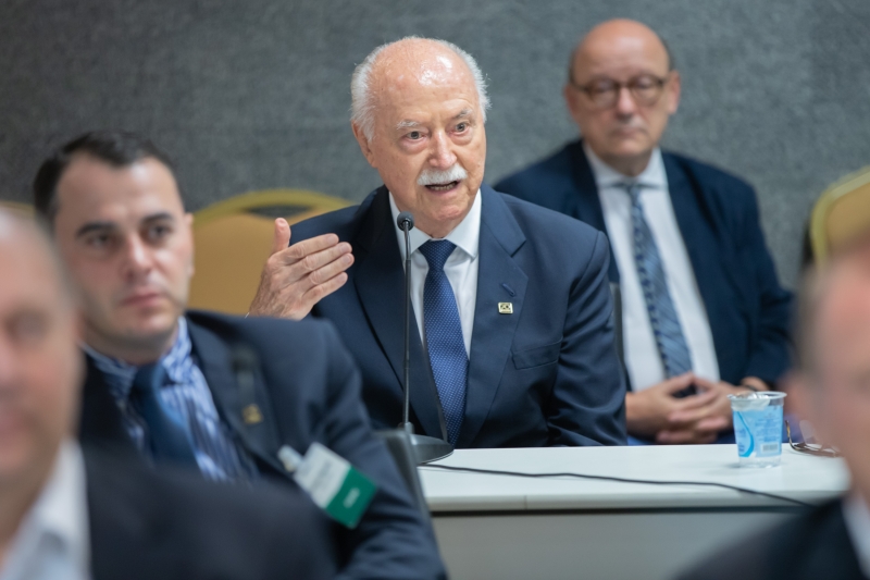 Philippi em reunião na FIESC (foto: Filipe Scotti)