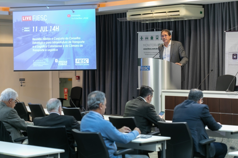 Aguiar destacou impacto das obras na logística do estado. Foto: Filipe Scotti 