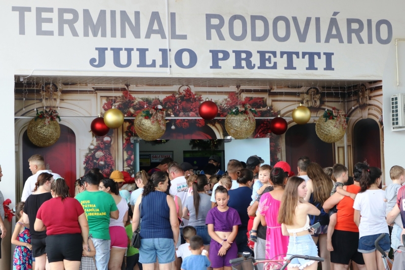 Em Taió, 800 crianças foram ao local para participar da festa. Foto: Jeferson Bertolini