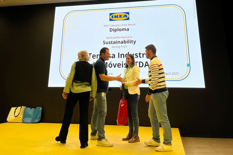 Temasa, de Caçador, recebe prêmio de sustentabilidade da IKEA