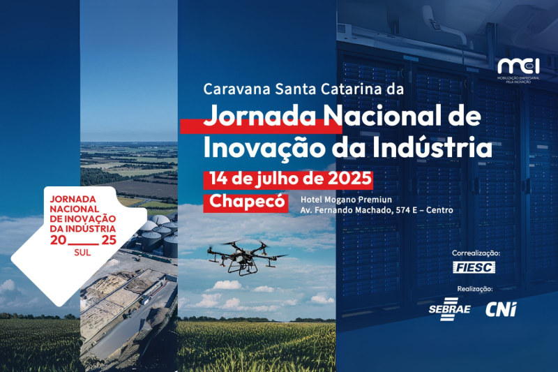 SC recebe eventos regionais da Jornada Nacional de Inovação da Indústria