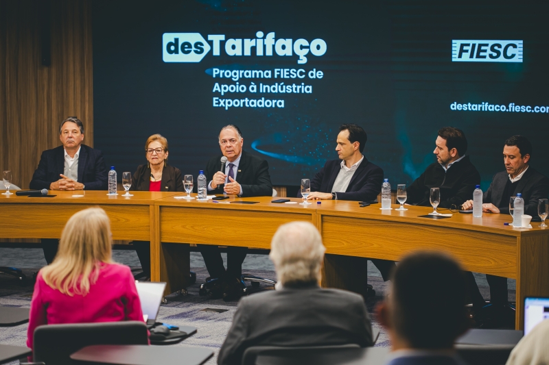 FIESC lança programa de apoio a indústrias e trabalhadores afetados pelo tarifaço